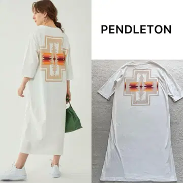 새상품급 PENDLETON 펜들턴 컷소 롱 원피스 7부 소매