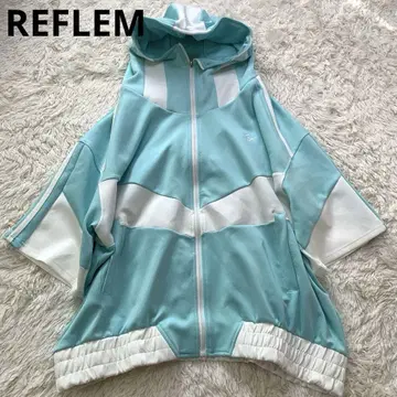 REFLEM BIG 절개 하프 슬리브 저지 후드티