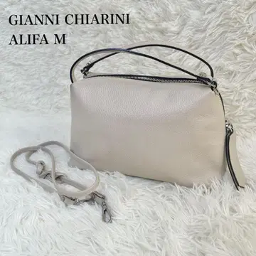 새상품급 GIANNI CHIARINI ALIFA M 숄더백 화이트