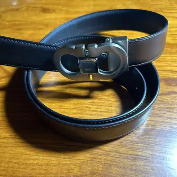 고품질 페라가모 더블 간치니 벨트 브라운 블랙 리버서블
