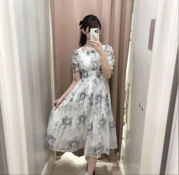 evelyn 에블린 꽃무늬 플리츠 OP 원피스