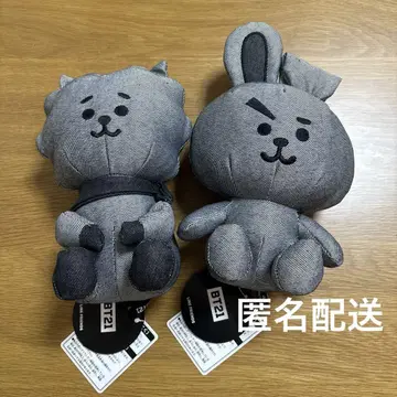 bt21 데님 봉제 인형 RJ&COOKY