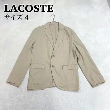 LACOSTE 라코스테 린넨 혼방 자켓 베이지 사이즈 4 M