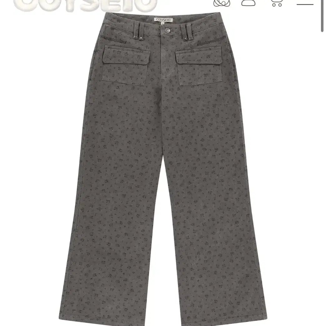 Koi sei-o Flower Pattern Pants #코이세이오,#coyseio,#코이세