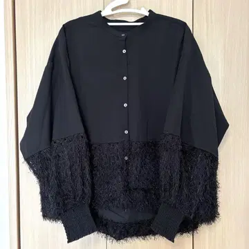 밴딩 모케 벌룬 블라우스
