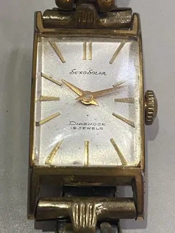 SEIKO 솔라 수동 와인딩 다이아쇼크 19석 여성용 작동