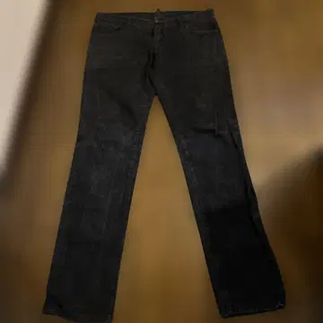 DSQUARED2 블랙 스트레이트 데님 팬츠