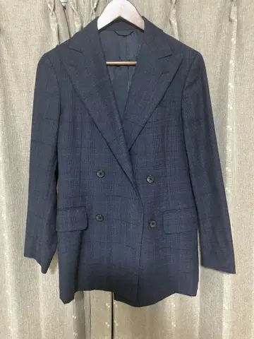 Belvest 네이비 더블 44