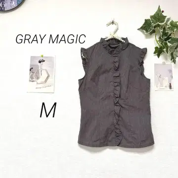 9217-1 그레이매직 GRAY MAGIC 스트라이프 프릴 블라우스