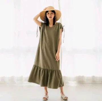 saimadeinjapan 티어드 원피스 카