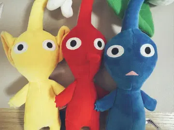 피크민 봉제 인형 파우치 3종 세트