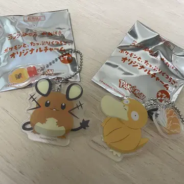 코메다 커피 포켓몬 아크릴 키링 코닥 데덴네 2개 세트