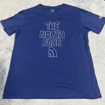 THE NORTH FACE 네이비 티셔츠 V넥 XL