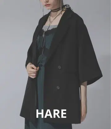 택 포함 새상품 이번 시즌 완판 h HARE 트로미 빅 자켓 블랙
