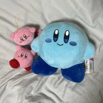 파란 커비 봉제 인형 세트
