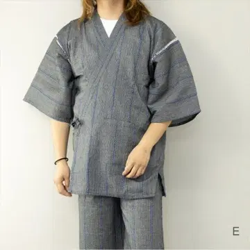 시지라 직물 진베에(징베) 상하의 세트 진베이 남성용 시지라 직물 남성용