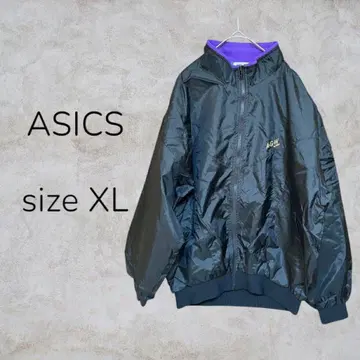 A G W by ASICS 윈드브레이커 블랙 보라색 스포츠 웨어