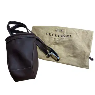 K1591 CELLERINI 브라운 숄더 가죽 백 셀레리니