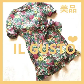 IL GUSTO 꽃무늬 반소매 원피스/파티