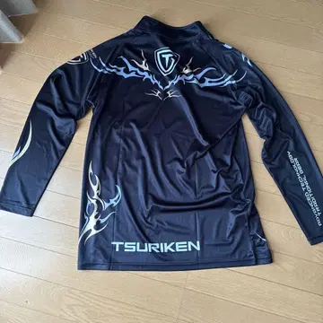 TSURIKEN 낚시 연구 지퍼 셔츠 TZ242 L 사이즈