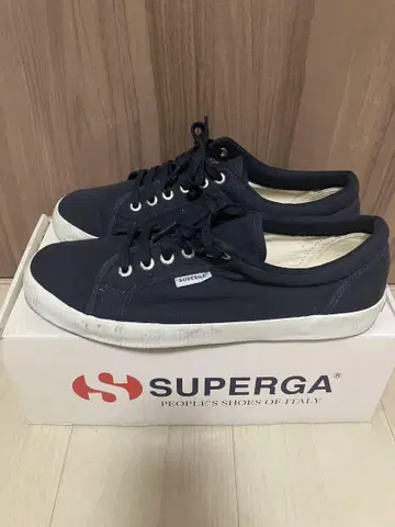 SUPERGA 네이비 27cm