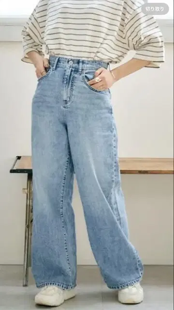 모모짱 콜라보 시마무라 데님 팬츠 M 새상품