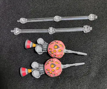 METALROBOT 혼 빨간색 건담 비트 지지대 세트