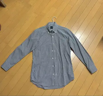 미사용 새상품 깅엄 체크 긴팔 셔츠 버튼 다운