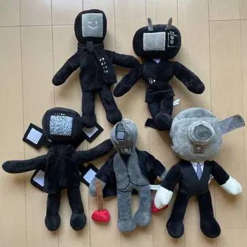 스키비디 화장실 봉제 인형 5개 세트
