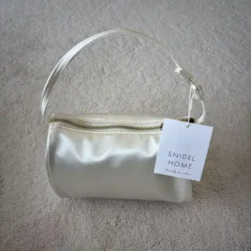 SNIDEL HOME 새틴 백 아이보리