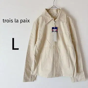 trois la paix 자켓 풀 집업 스트레치 베이지 L