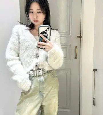 Lily brown 릴리 브라운 하이 라이즈 와이드 데님 팬츠
