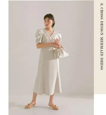 LILY BROWN 크로스 디자인 원피스 프리 사이즈