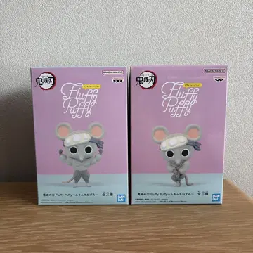 귀멸의 칼날 무키무키 쥐 Fluffy Puffy 피규어 전 2종