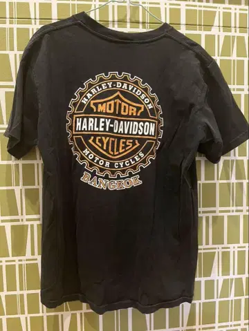 00년대 Harley-Davidson 방콕 티셔츠 블랙 L