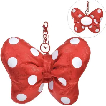 새상품 디즈니 미니 봉제 인형 키링 거울 DOT RIBBON