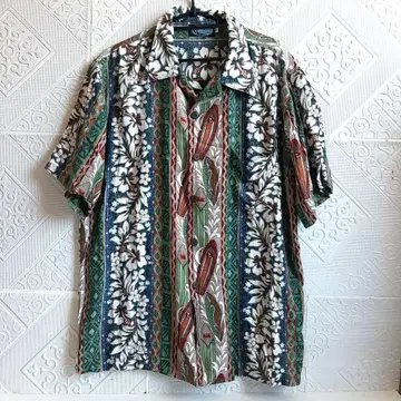 새상품급 TABURA SURF 남성용 알로하 셔츠 L MJU172