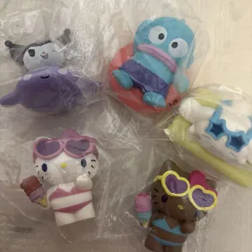 SANRIO 산리오 다 같이 수영장 피규어 가챠 컴프 일광화상