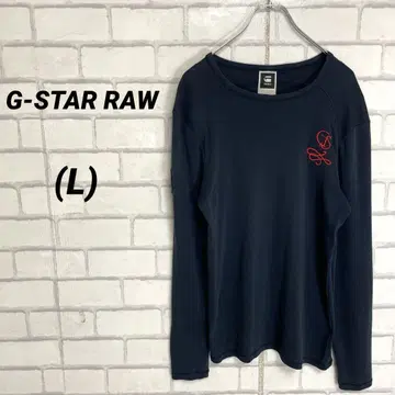 G-STAR RAW 지스타로우 긴팔 티셔츠 셔츠 네이비