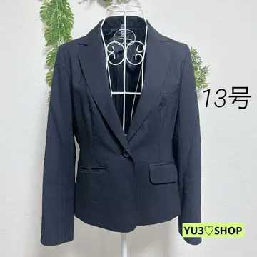 프레셔스 테일러드 자켓 네이비 13호 여름용 울 혼방