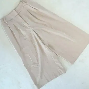 맥레거 가우초 팬츠 턱이 있는 허리밴딩 베이지 M 여성용