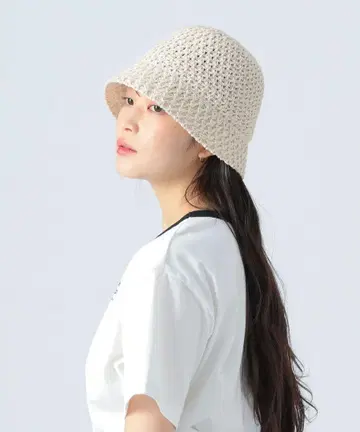 DOORS 크로쉐 모자 아이보리