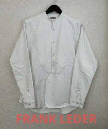 FRANK LEDER 화이트 버튼 셔츠
