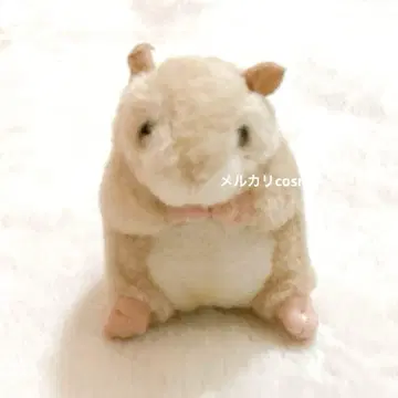 베이지 햄스터 봉제 인형 레트로
