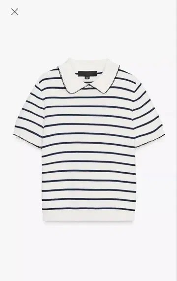 ZARA 파이핑 니트 상의