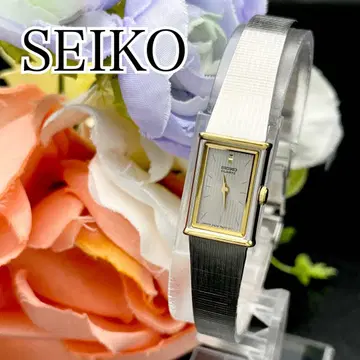 레어 작동 손목시계 SEIKO 세이코 새상품 배터리 스퀘어 여성용 H32