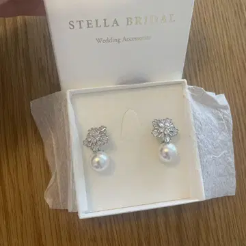 STELLA BRIDAL 펄 크리스탈 귀걸이