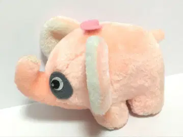핑크 코끼리 봉제 인형 쇼와 레트로 코끼리 애니멀 동물