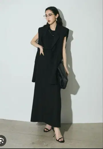 Andrea&Co. AUBREY 린넨 라이크 스트라이프 베스트 셋업