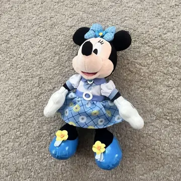 미니 봉제 인형 파랑 드레스 약 30cm